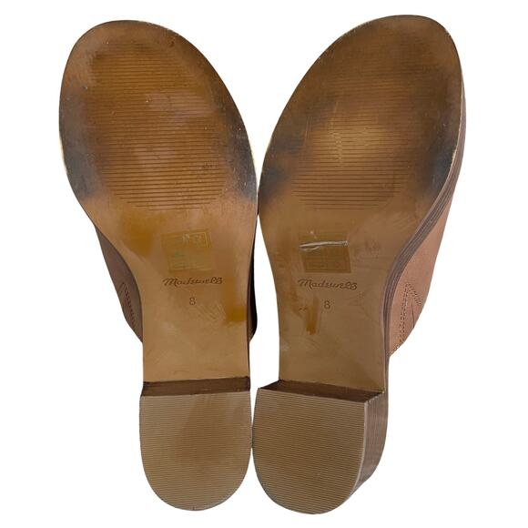 MADEWELL THE JANEEN PLATFORM MULE BROWN SIZE 8 - Picture 6 of 6